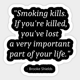 Quote About No Smoking Day Sticker